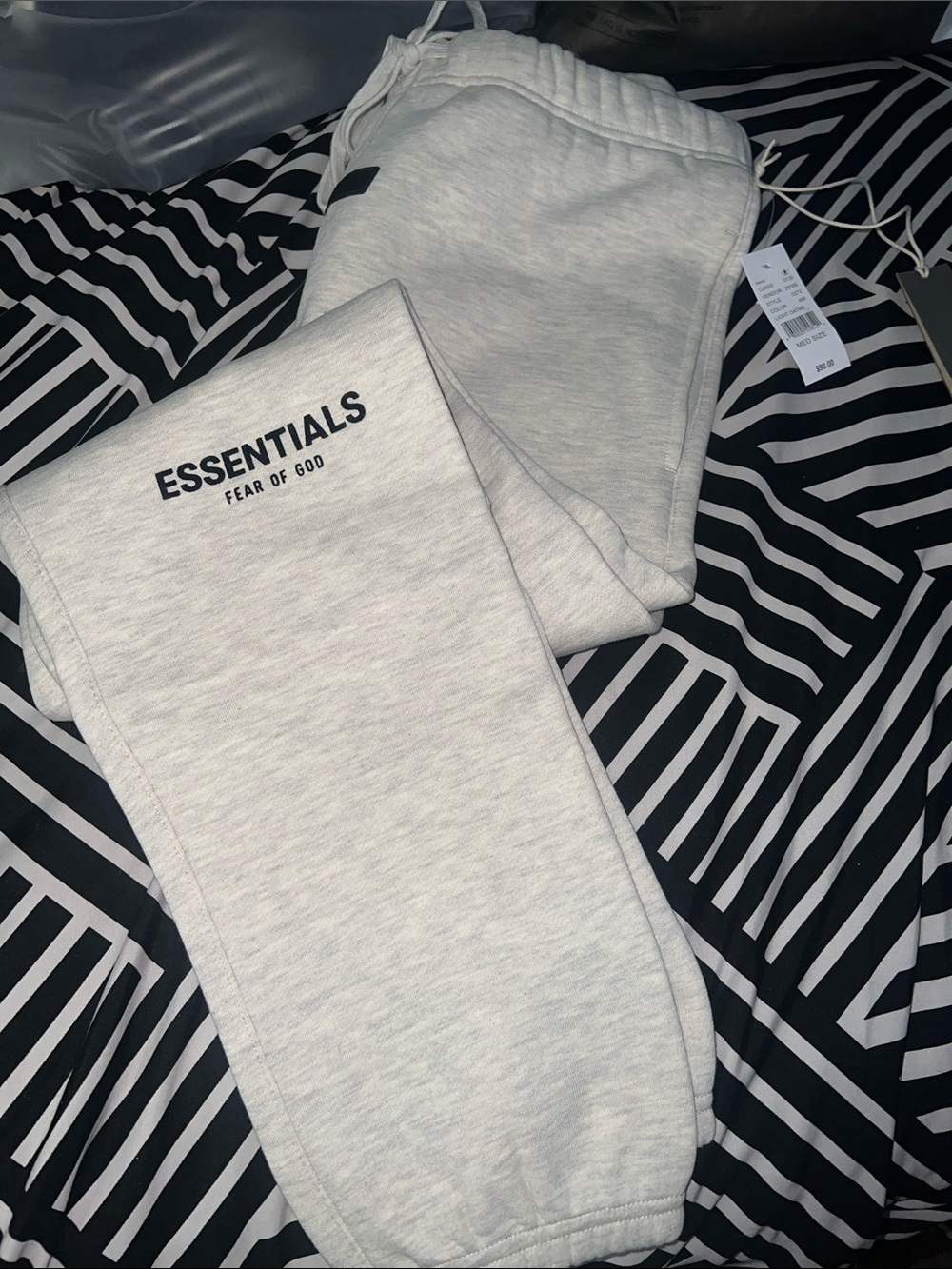 ESSENTIALS Fear of God Light Oatmeal Sweatpants